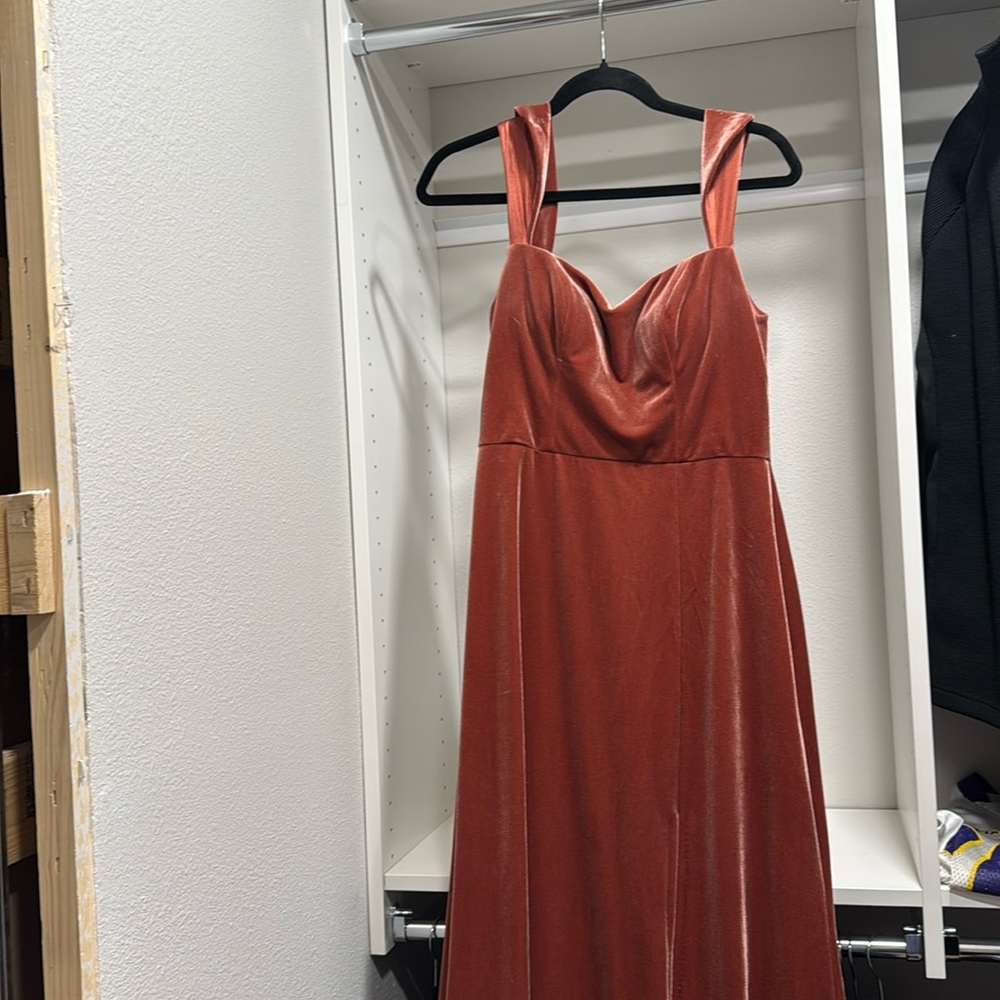 Burgundy bridesmaid dress